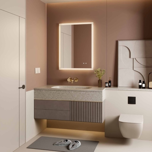 Últimas soluciones de la empresa sobre El espejo perfecto de baño de 600 x 800 para oficinas modernas en Nueva York