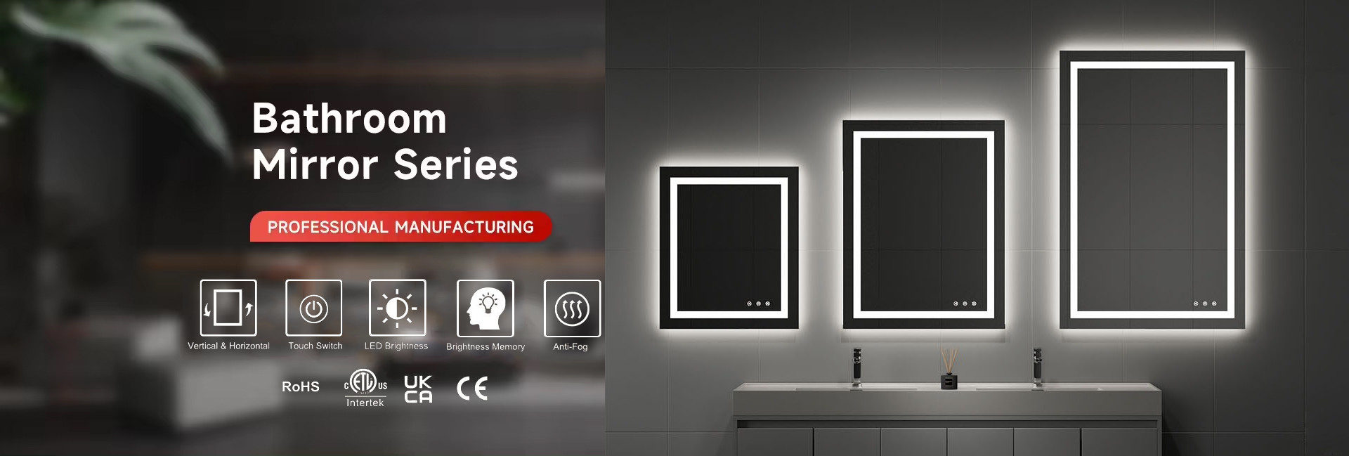 Kalite LED kare ayna Fabrika