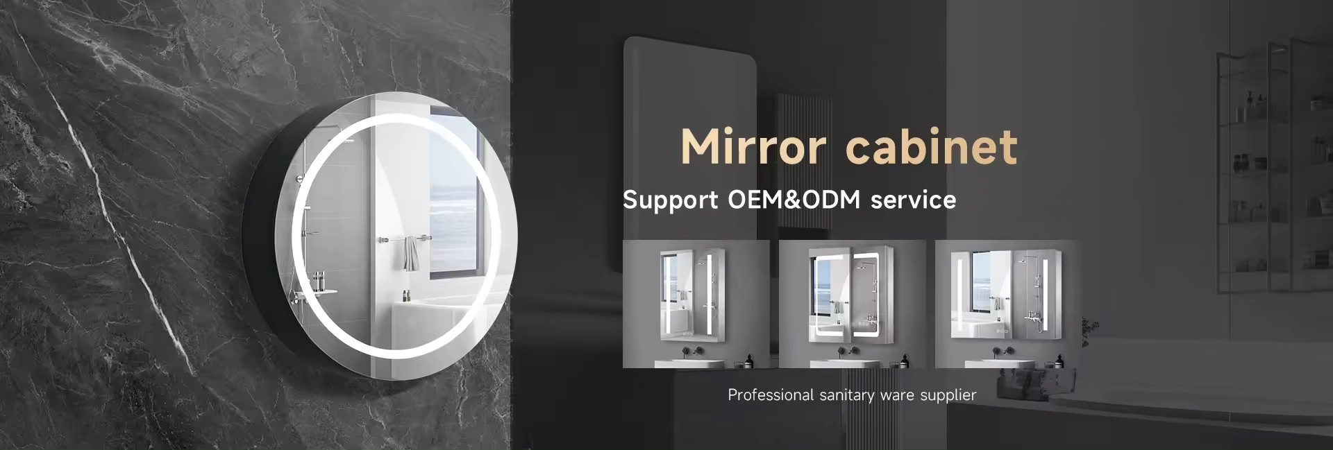 kualitas LED Square Mirror pabrik