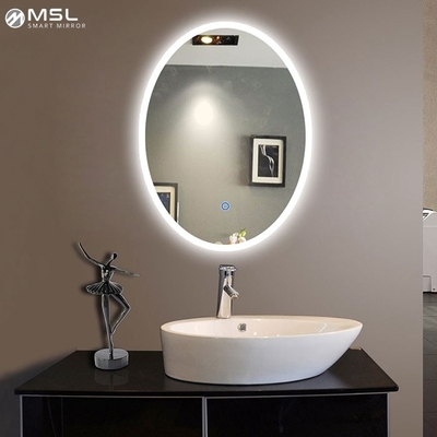 Buen precio Espejo de baño redondo LED anti niebla 4000K LED Espejo inteligente para el baño en línea