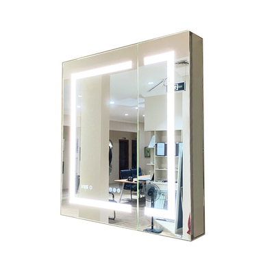 Buen precio Rectángulo iluminado gabinete de espejos de baño 32 In - 34 In LED espejo gabinete de medicina en línea