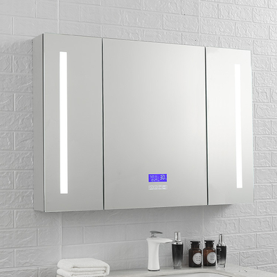 Buen precio 6000K 3 Armario de medicina espejo personalizado de baño inteligente Armario de espejo rectángulo en línea