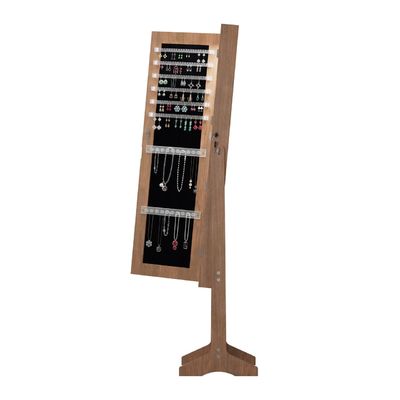 Good price Multifunctional Full Length Mirror Jewelry Cabinet with Motion-Sensor LED Lighting and Biometric Lock online