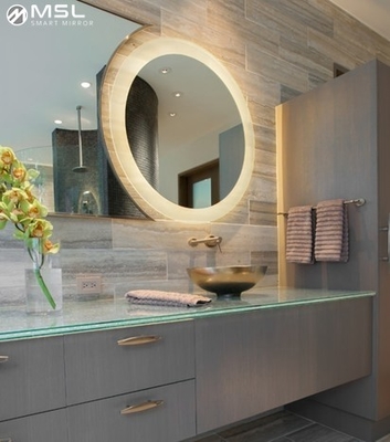 Good price 5000K LED Round Bathroom Mirror Anti Fog Round Bathroom LED Mirror Intelligent online