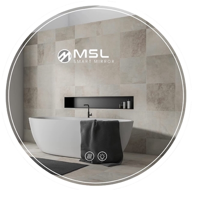 Buen precio Espejo de baño inteligente LED de 800*600 mm Espejo de baño LED de 3000k Con botón táctil en línea