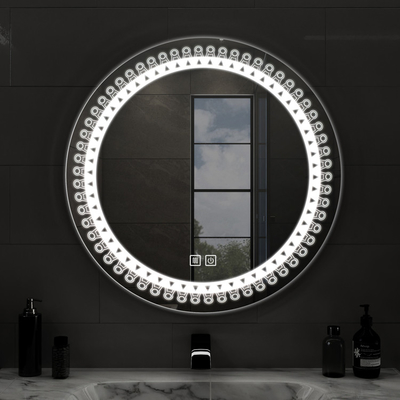 Buen precio Lujo LED Espejo del inodoro Cobre libre anti niebla Espejo de ducha 5mm en línea
