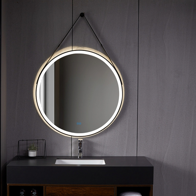 Good price 6500K Aluminium Frame Mirror 12V Touch Screen Wall Mirror Round online