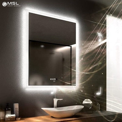 Buen precio Espejo cuadrado LED de 6000K LED iluminado Espejo de baño personalizado en línea