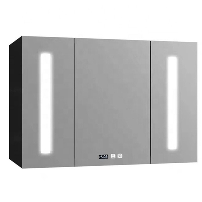 Buen precio Cabinet de medicina inteligente de tres puertas 5 mm Cabinet de baño con espejo inteligente en línea