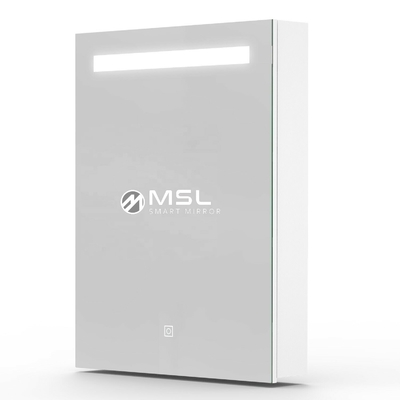 Buen precio Cabinet de espejos de maquillaje montado en la pared Polished Baño Iluminado Cabinet de espejos 4000K en línea