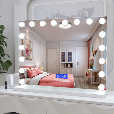 Good price 15 / 18 Bulbs Hollywood Vanity Mirror Customized Dimmable Makeup Mirror 4000K online