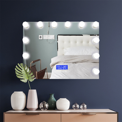 Buen precio Espejo de maquillaje de LED montado en la pared pantalla táctil pulida Espejo de maquillaje 5000K 6000K en línea