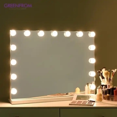 Buen precio Rectángulo de la vanidad pantalla táctil espejo de la vanidad inteligente espejo de maquillaje personalizado en línea