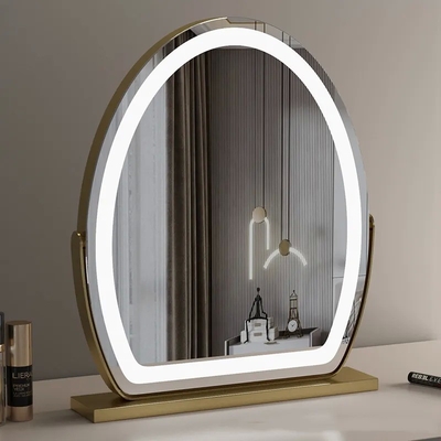 Buen precio Espejo de maquillaje LED de plata 3000K - 6000K Espejo de maquillaje de Hollywood en línea