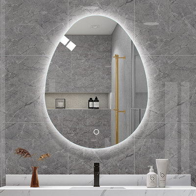 Buen precio Espejo de baño oval LED sin marco 3000K - 6000K Espejo de sensor táctil LED para hotel en línea