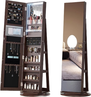 Buen precio Cabinet de espejos de longitud completa sin marco Rectángulo Cabinet de espejos de madera personalizado en línea