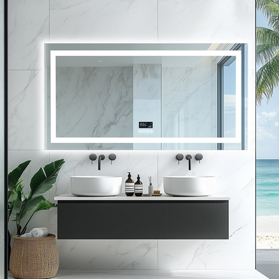 Buen precio Hotel de lujo espejo de vanidad impermeable a las roturas iluminado baño espejo de vanidad en línea