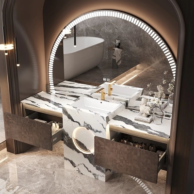 Guter Preis 6500K Hintergrundbeleuchtung Kreisspiegel 5mm Hotel Vanity Spiegel Silber Ultra-Dünn Online