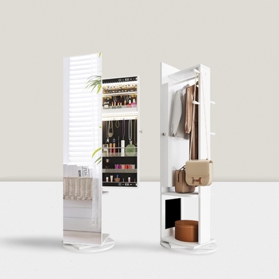 Modern Full Length Jewelry Mirror Cabinet with Storage