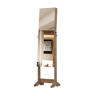 Good price Moisture-Proof Jewelry Mirror Cabinet with Frameless Full Length Mirror and 3 Back Shelves online