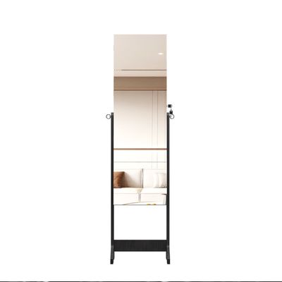 Bon prix Armoire à bijoux miroir pleine longueur résistant à l'humidité avec miroir en verre véritable HD et 3 étagères arrière en ligne