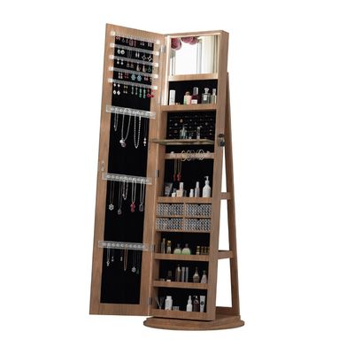 Good price Lockable Modern Full - Length Mirror Jewelry Cabinet online